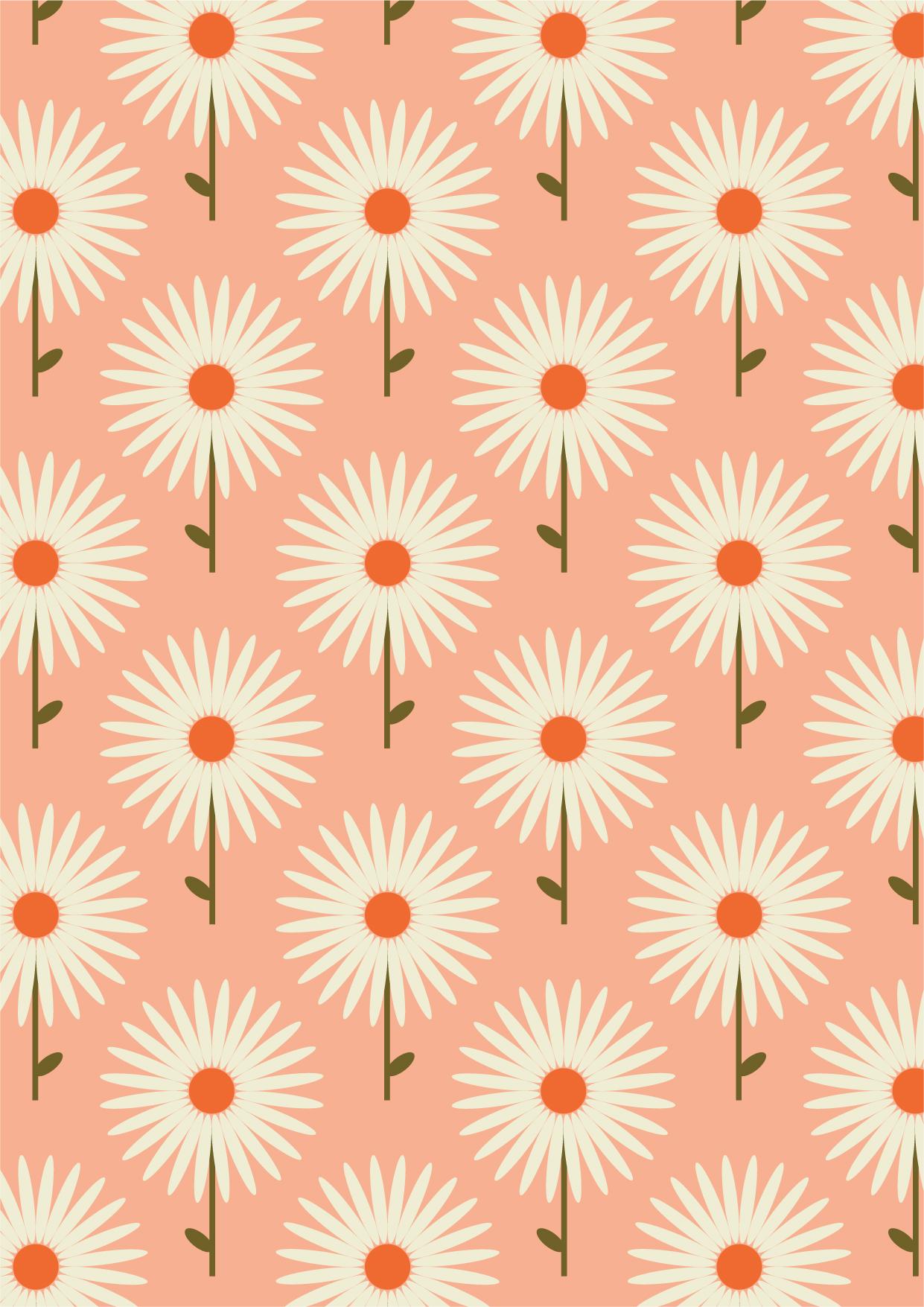Repeat pattern made from shapes - image 1 - student project