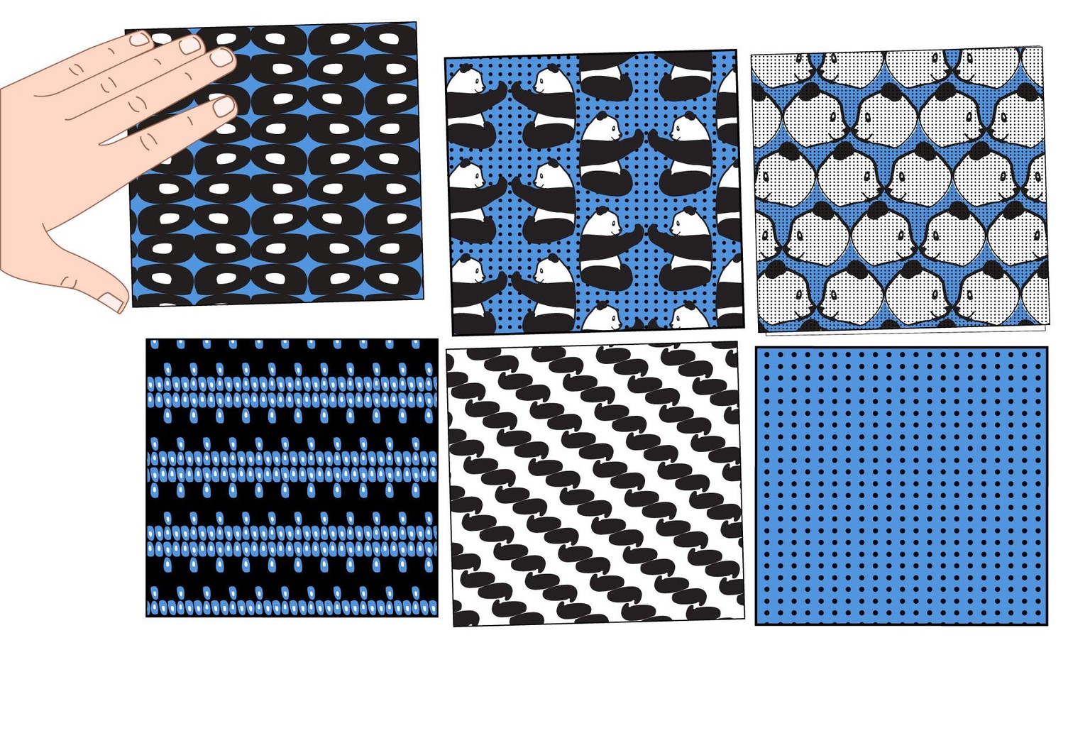 Quilt Squares Mockup Panda Pat - image 1 - student project