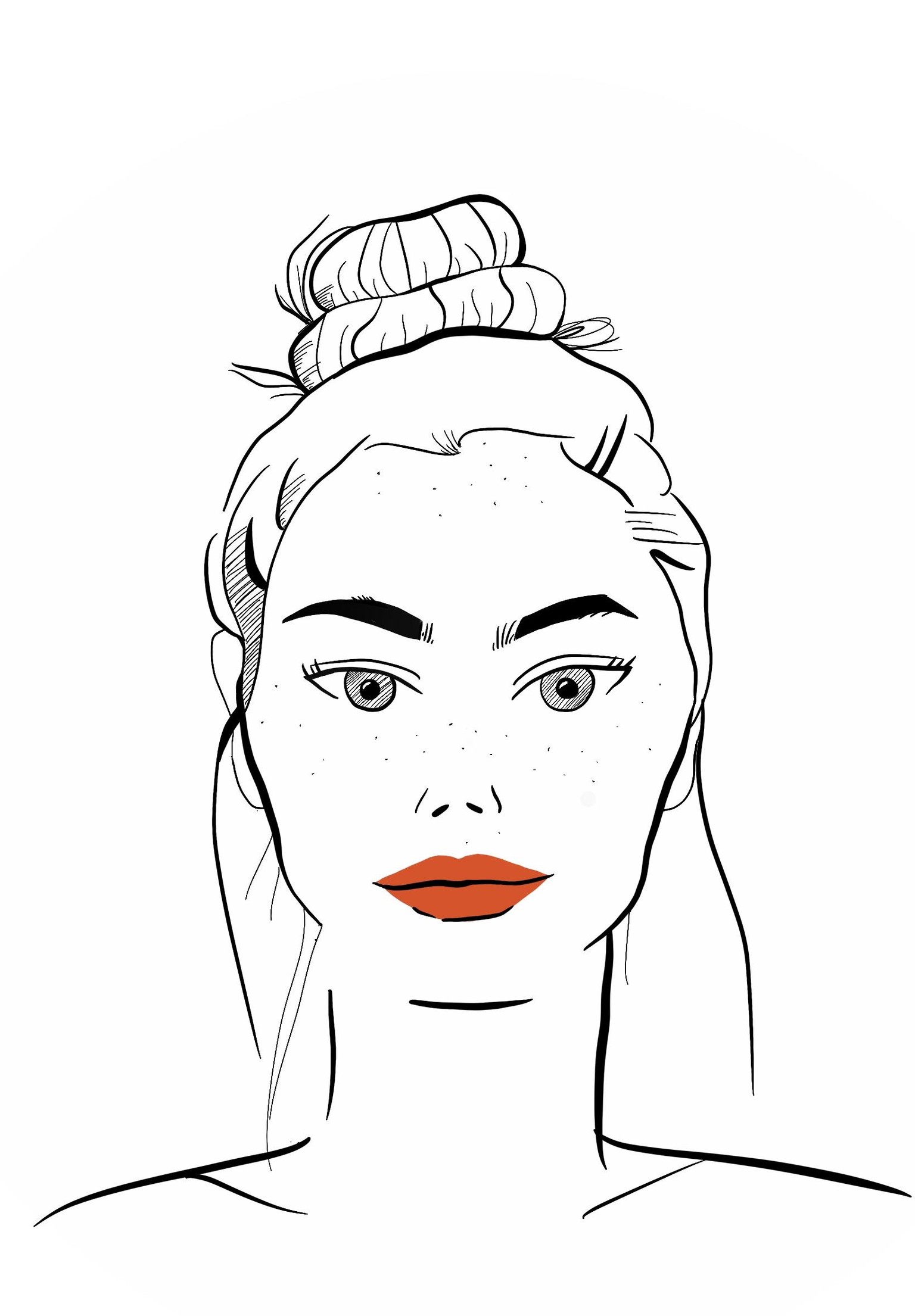 Minimalist portrait - image 2 - student project
