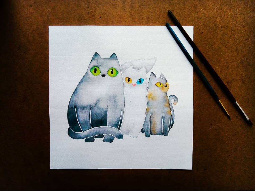 Modern watercolor techniques - image 1 - student project