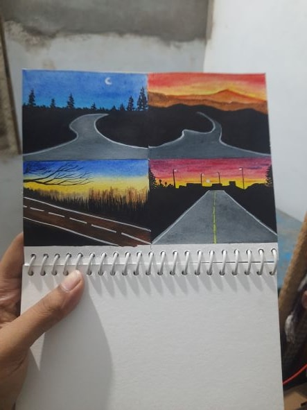 Paint Scenic Roadscapes Using Watercolours - image 1 - student project