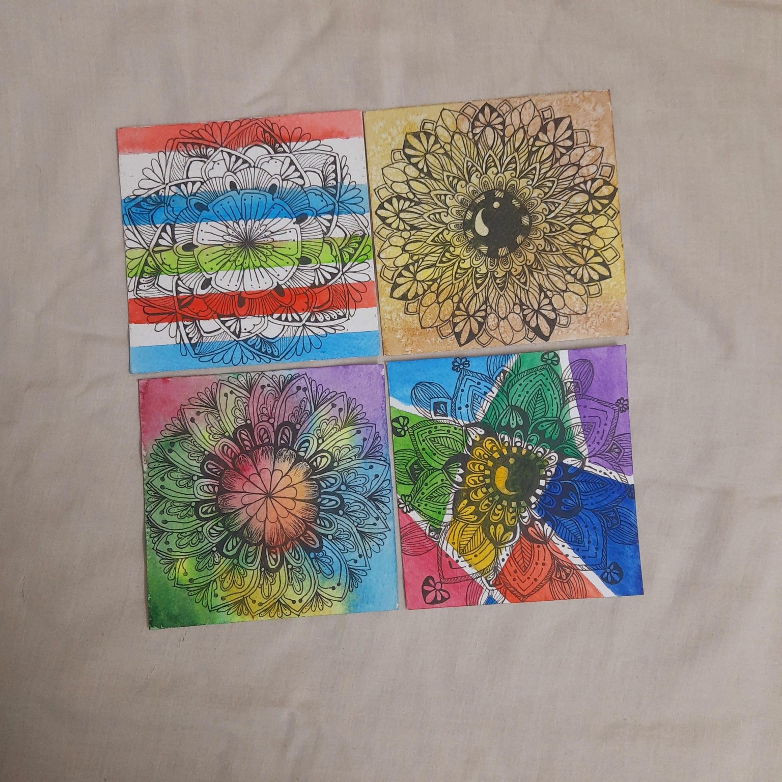 3 Mini Mandalas - A therapeutic journey - image 1 - student project