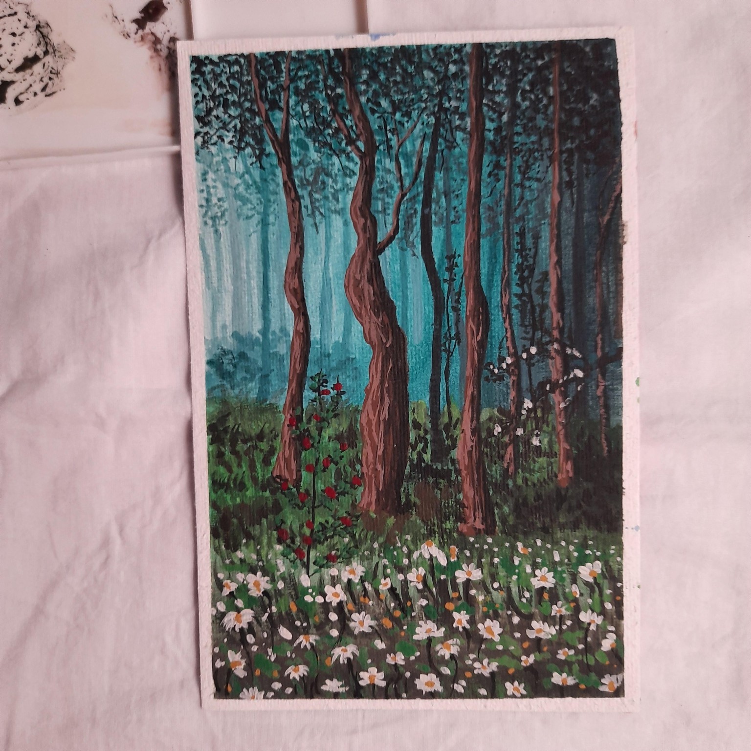 Mysterious Gouache Landscape - image 1 - student project