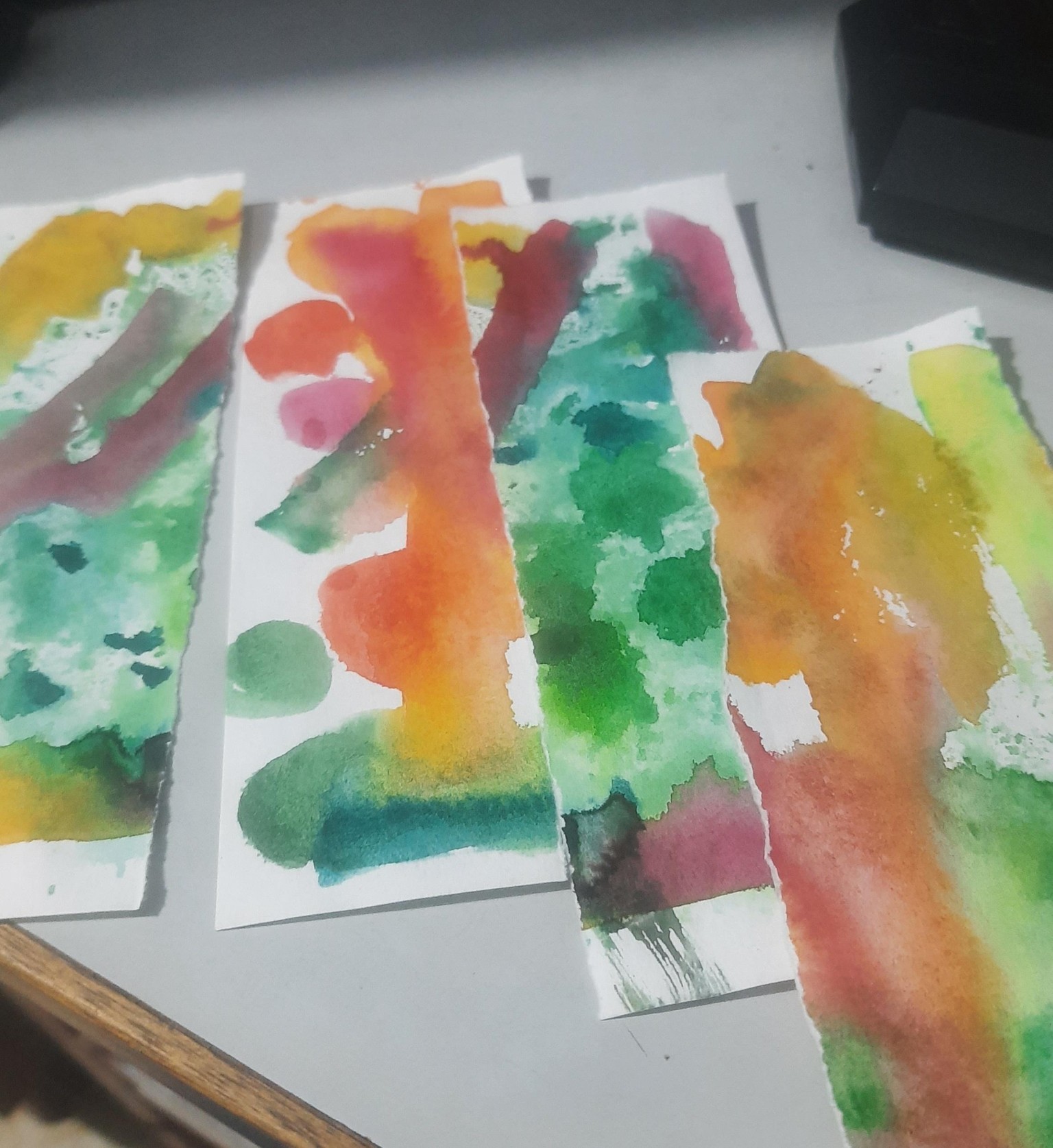 Watercolor Scraps as Tags - image 2 - student project