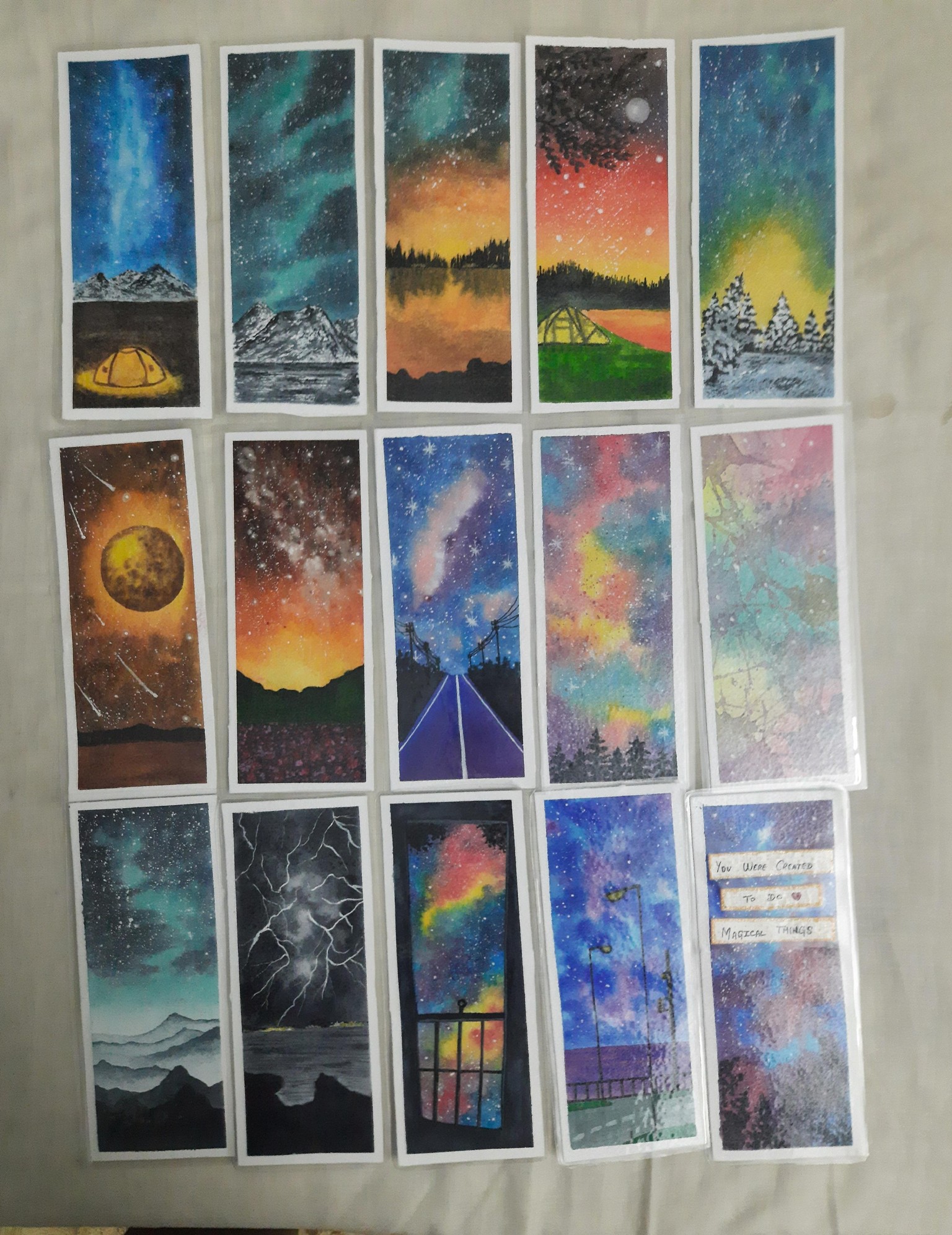30 Day Watercolor Challenge - Galaxies & Night Skies - image 3 - student project