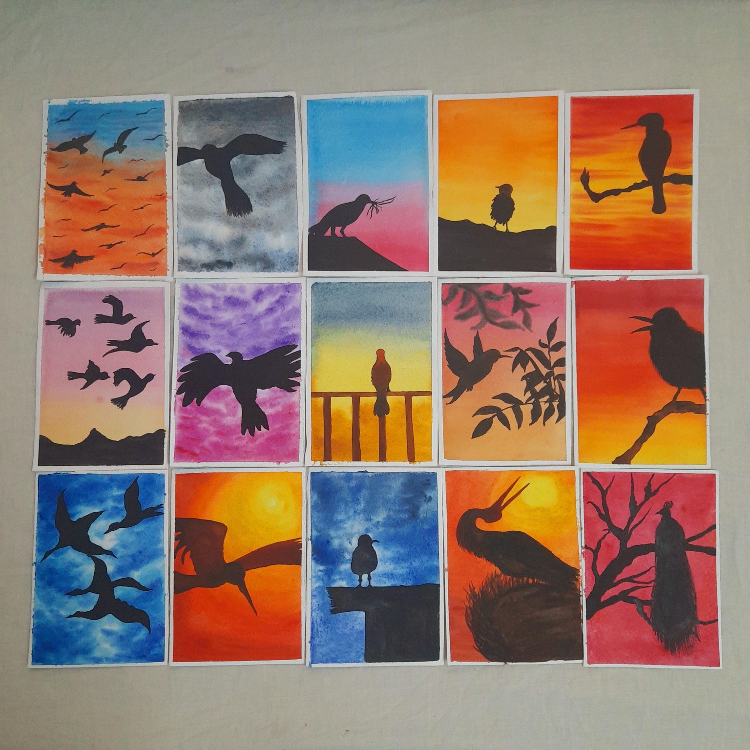 LET's FLY OFF for 15 days in Watercolors - image 1 - student project