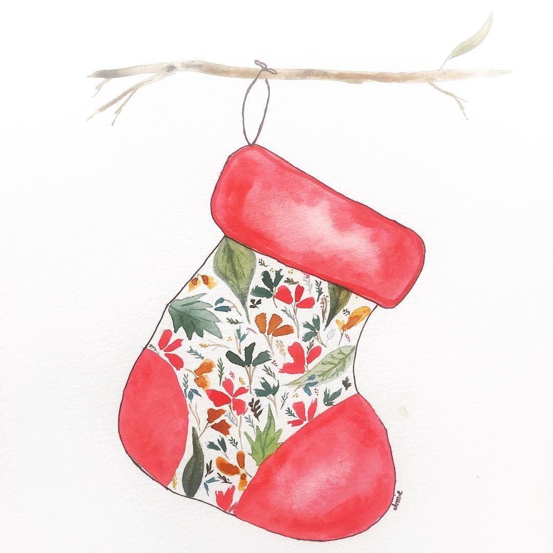 The stocking was hung on a gum in the backyard... - image 1 - student project