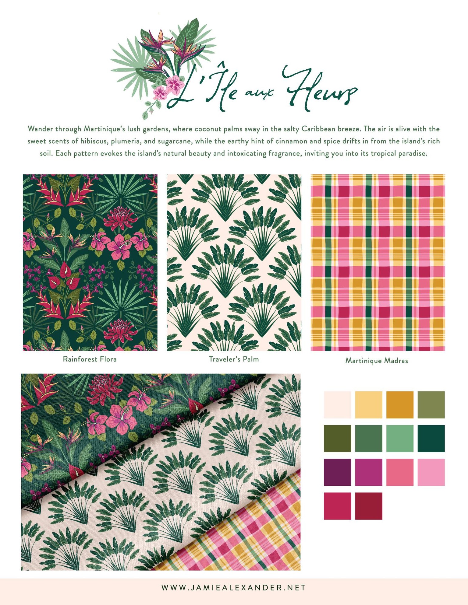 L'île aux Fleurs Pattern Collection - image 2 - student project
