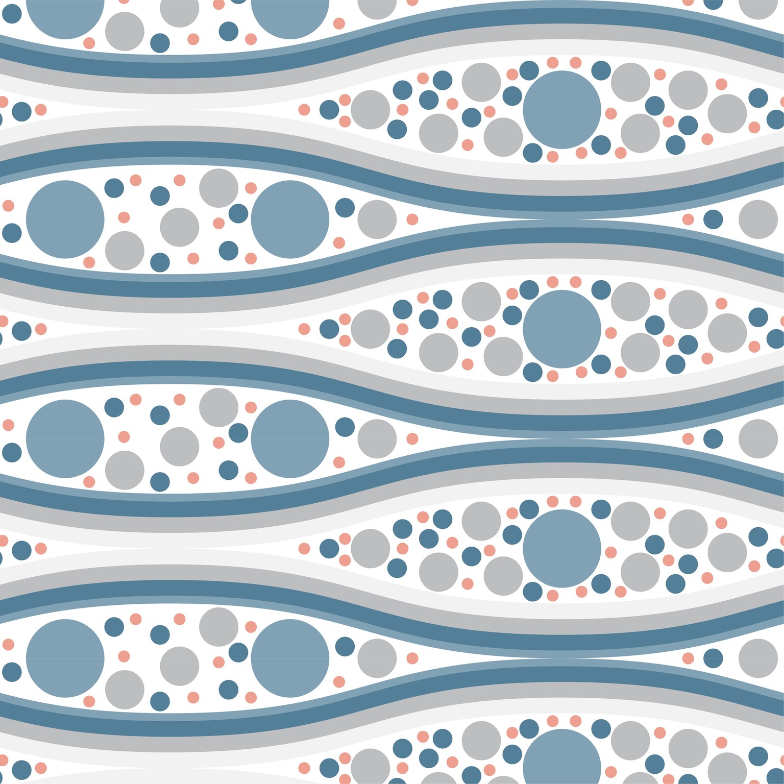 Blue Peach Lines and Dots Pattern - image 1 - student project