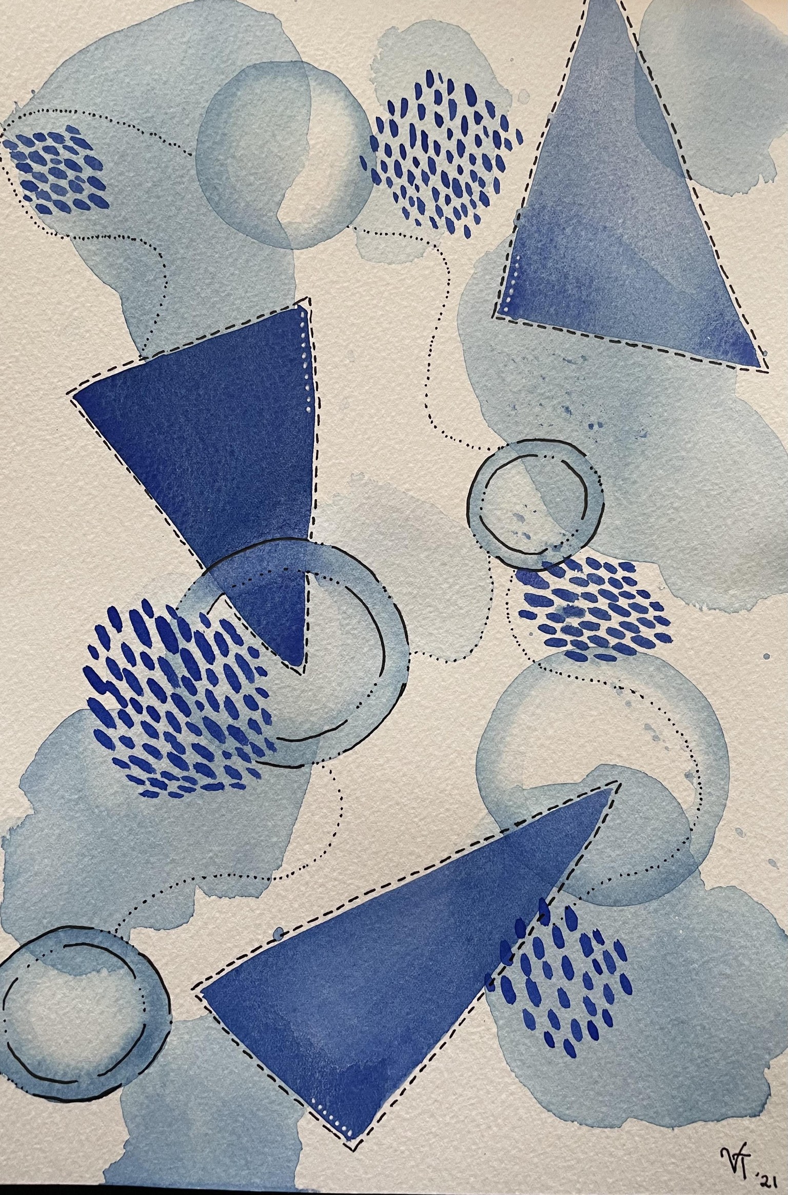 Blue abstract - image 1 - student project