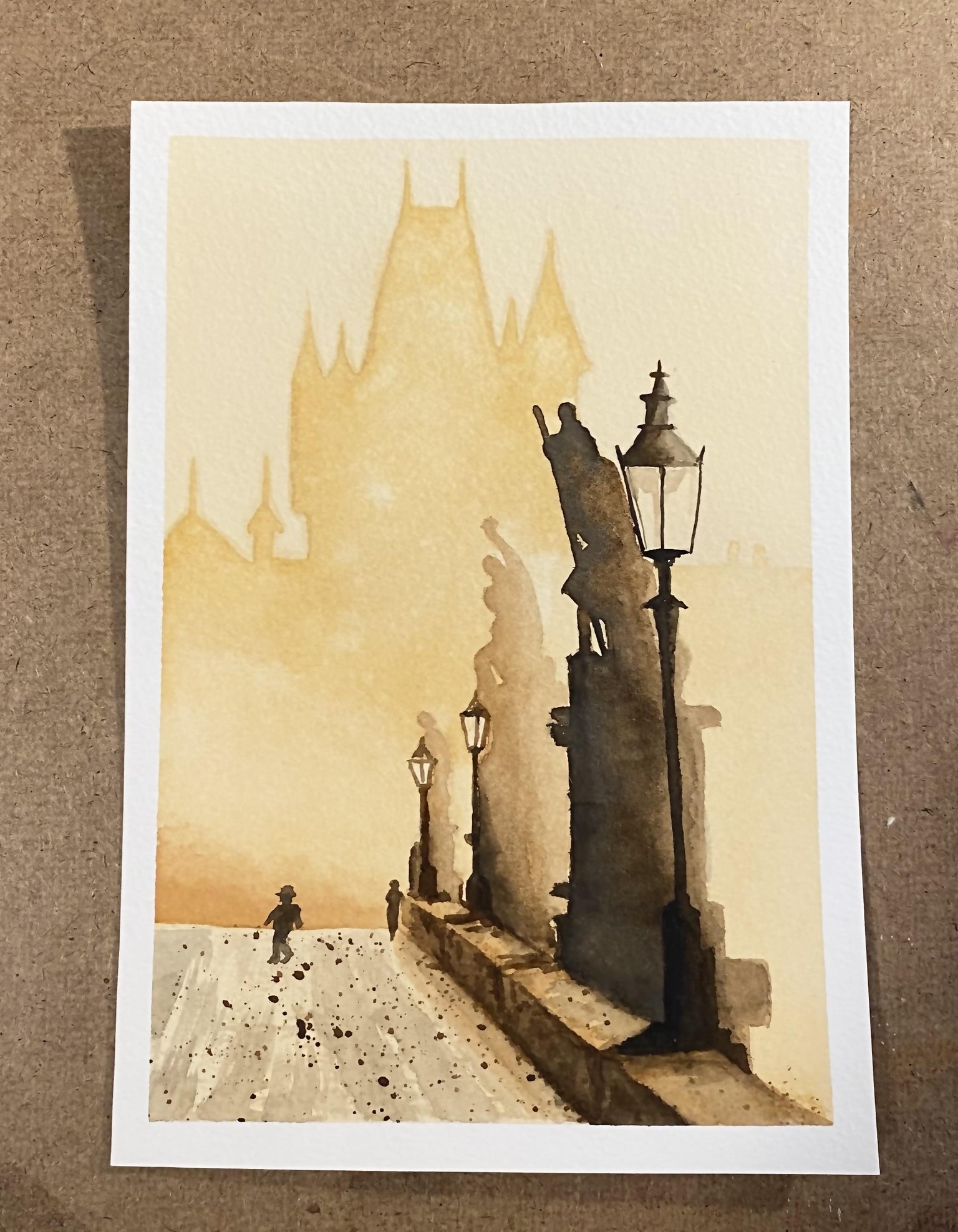 Prague in Layers - Watercolor (2nd attempt) - image 1 - student project