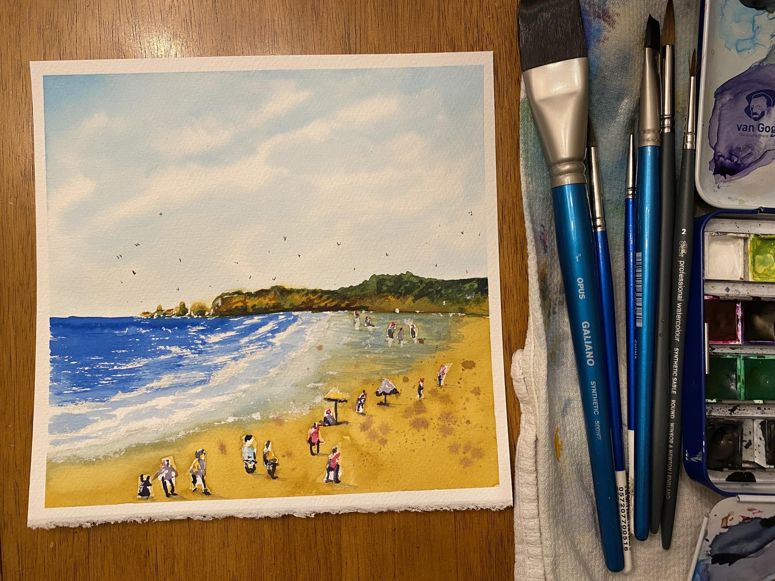 Atmospheric Beach Landscapes for Beginners - Watercolour Basics - image 1 - student project