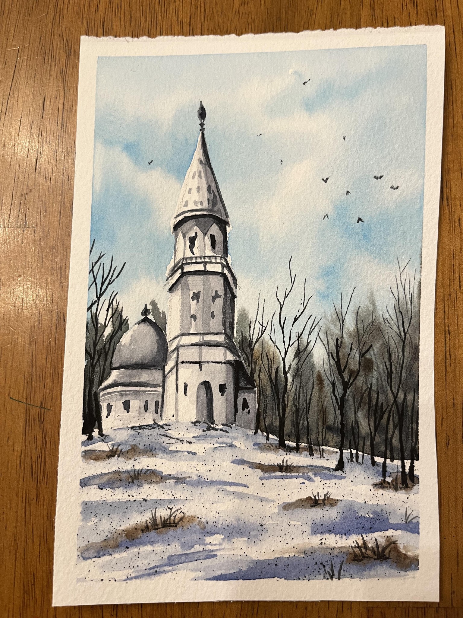 Expressive Winter Landscapes - Watercolor Paintings - image 3 - student project