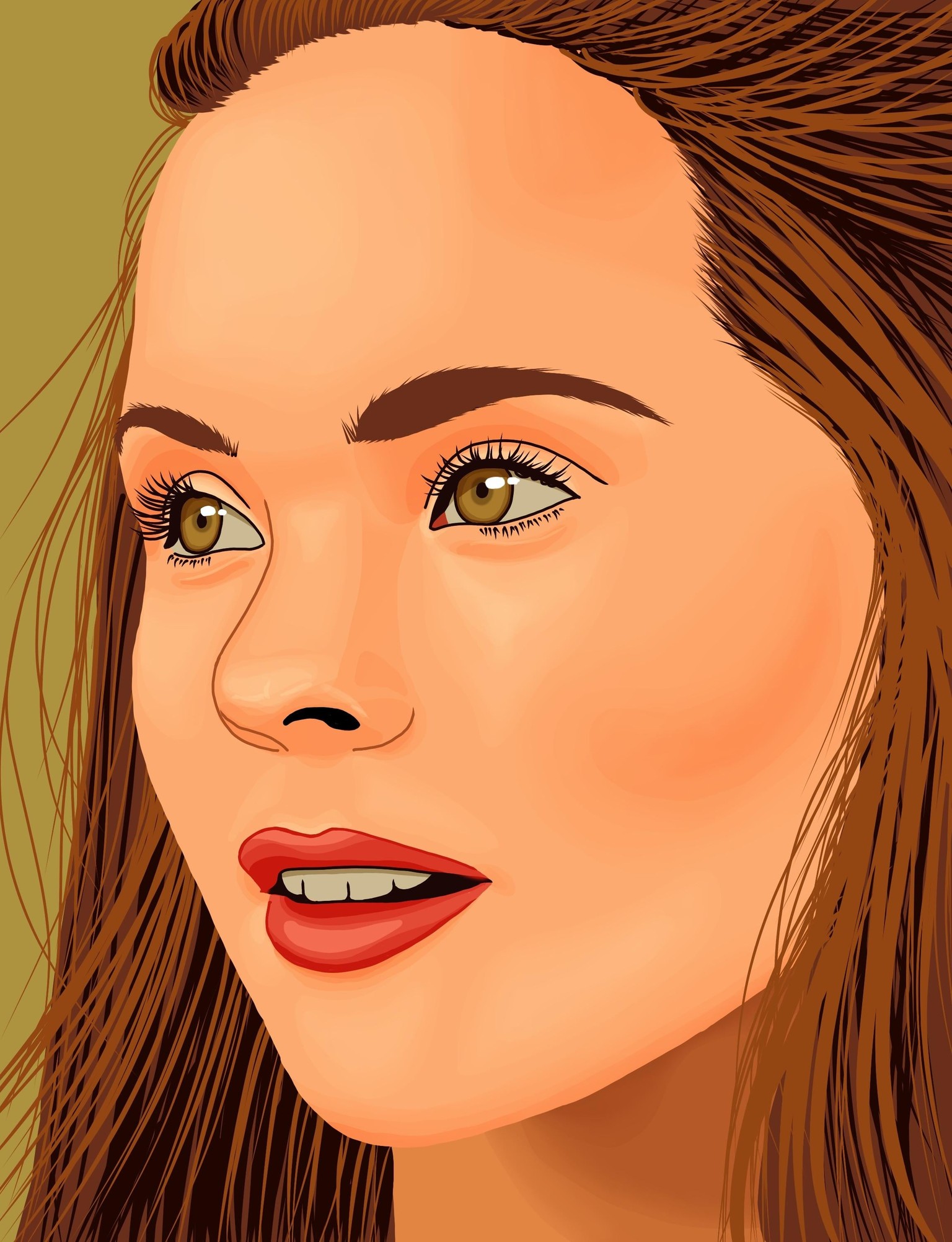 Vector portrait - image 1 - student project