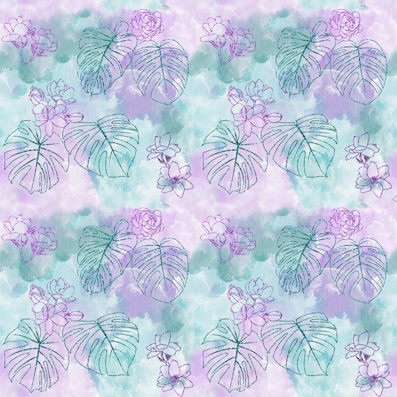 Watercolor Seamless Repeat - image 3 - student project