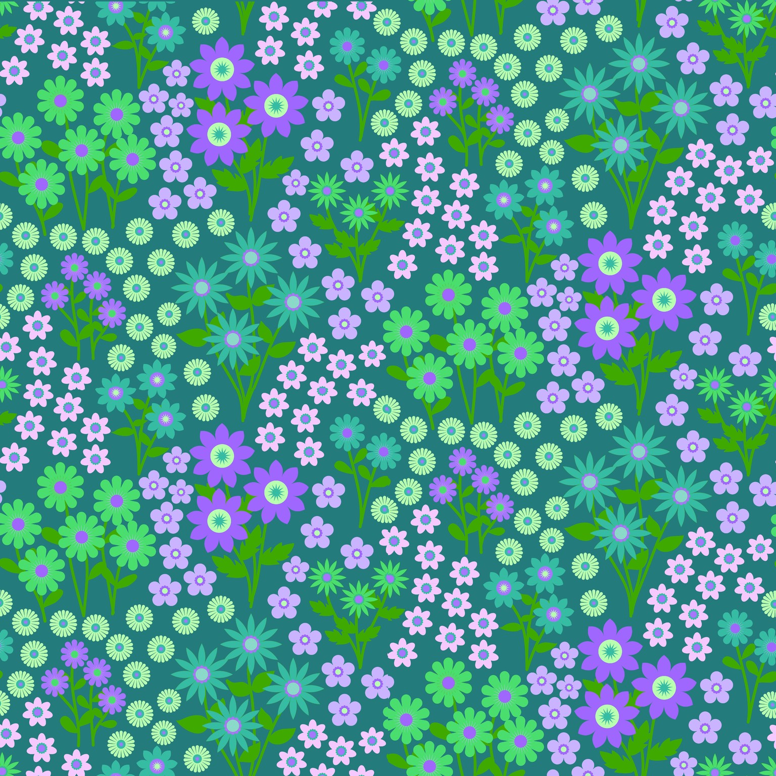 Ditsy Floral Half-Drop Repeat in AD - image 5 - student project
