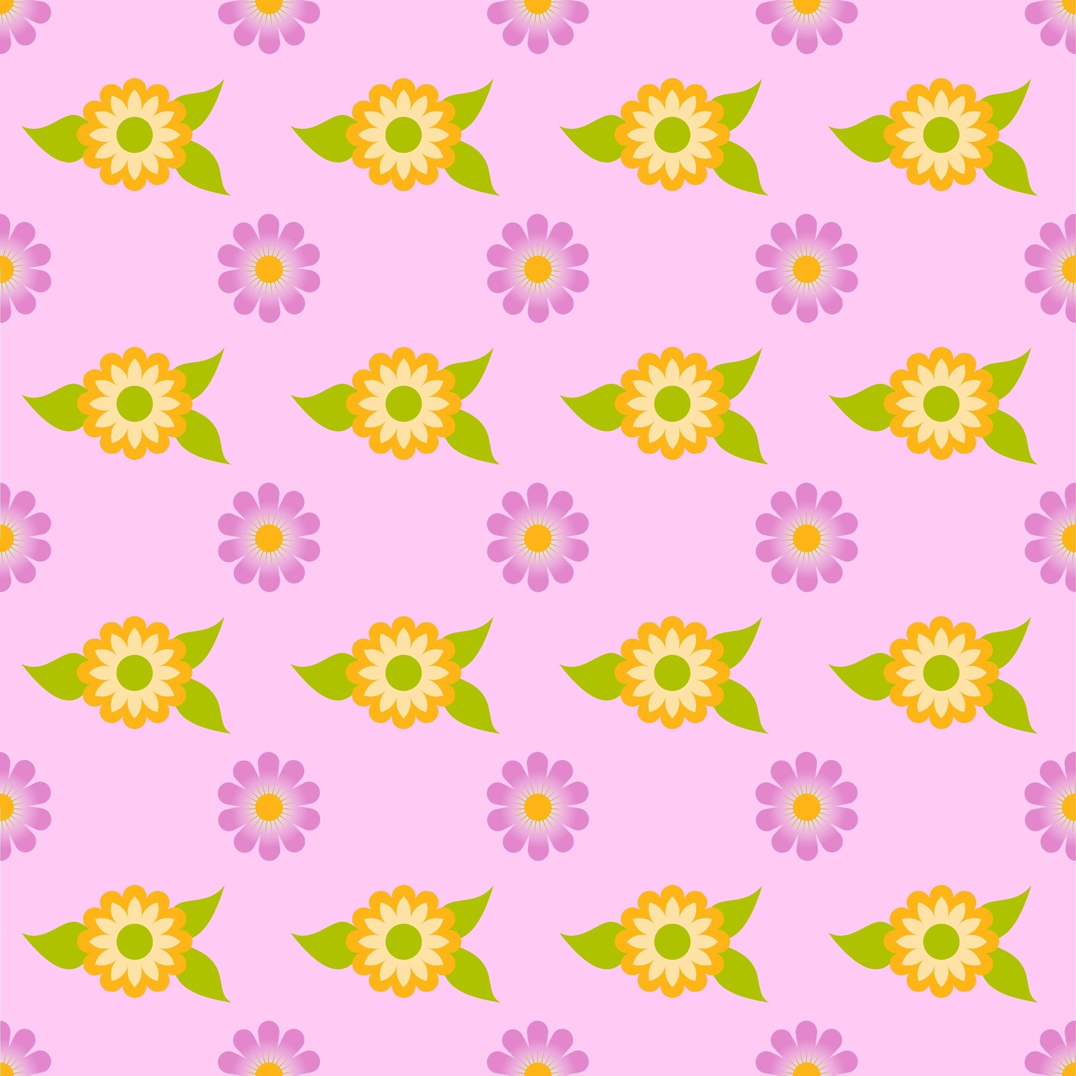 Retro Flower Patterns with Affinity Designer - image 5 - student project