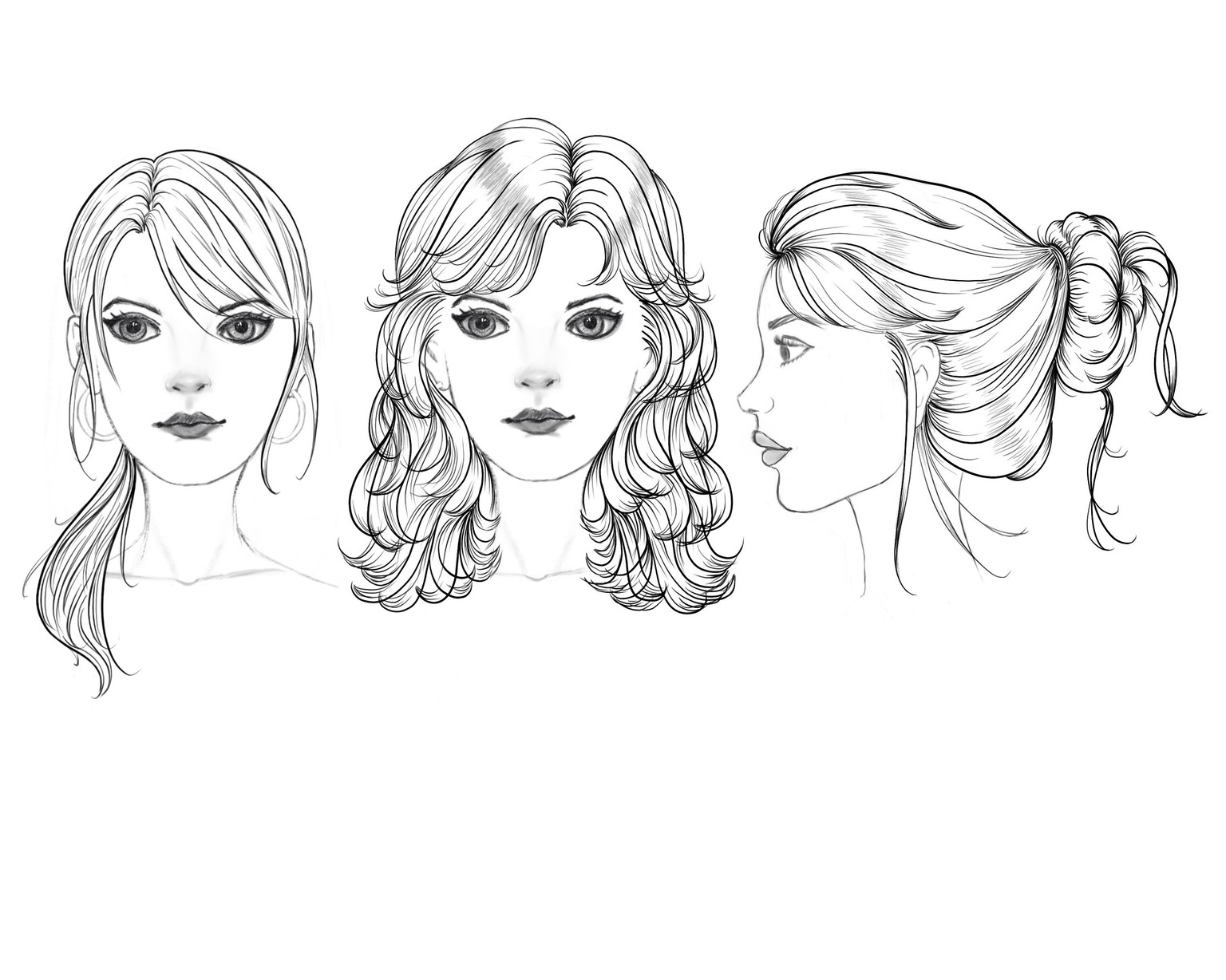 Drawing hair - image 1 - student project