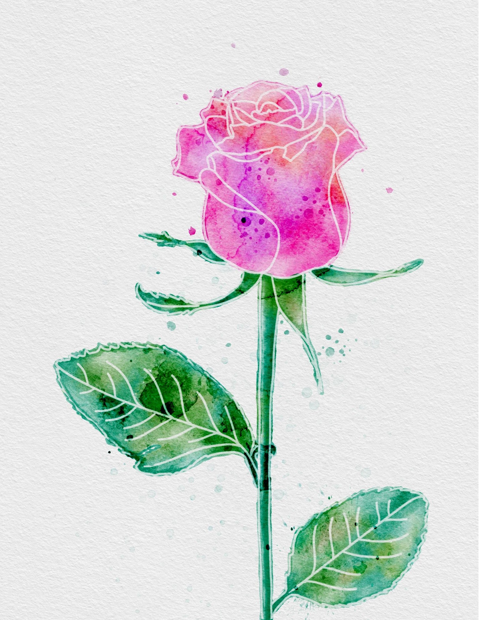 Watercolor Florals - image 3 - student project