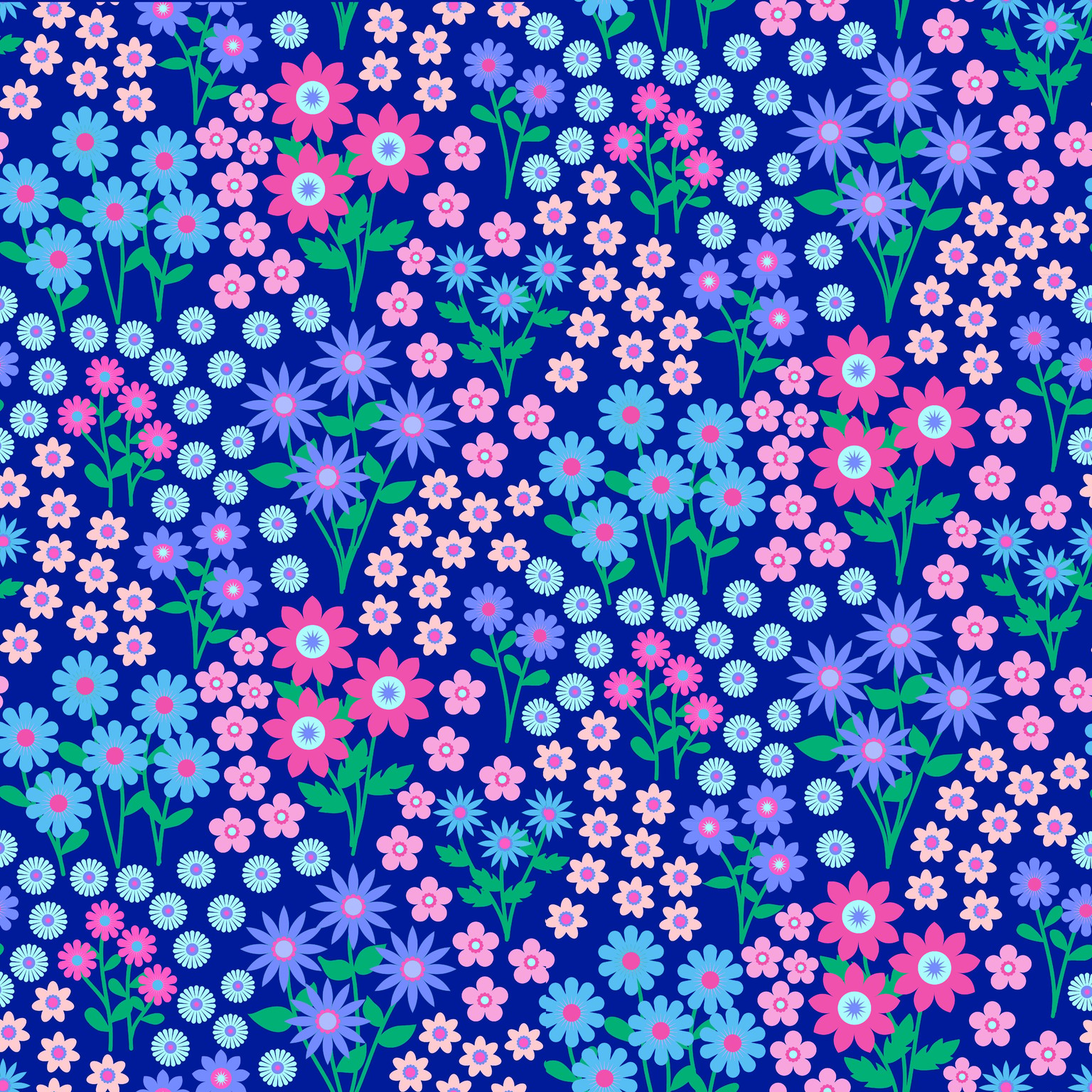 Ditsy Floral Half-Drop Repeat in AD - image 4 - student project