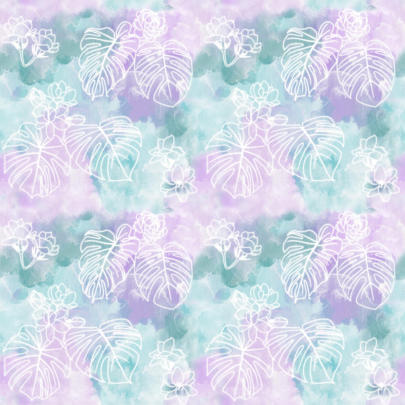 Watercolor Seamless Repeat - image 2 - student project