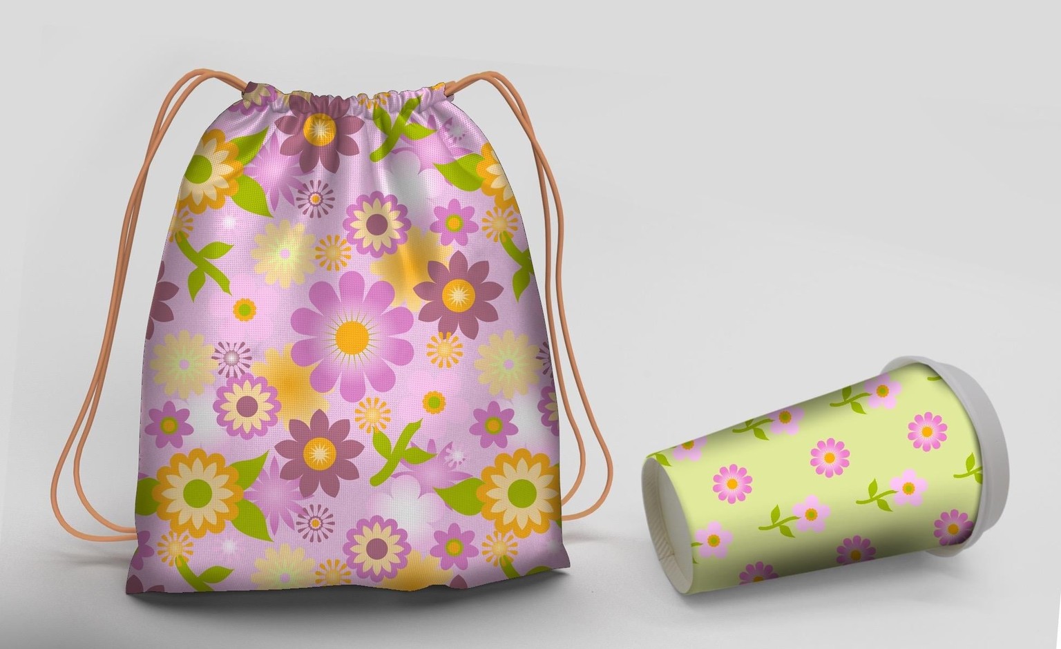 Retro Flower Patterns with Affinity Designer - image 1 - student project
