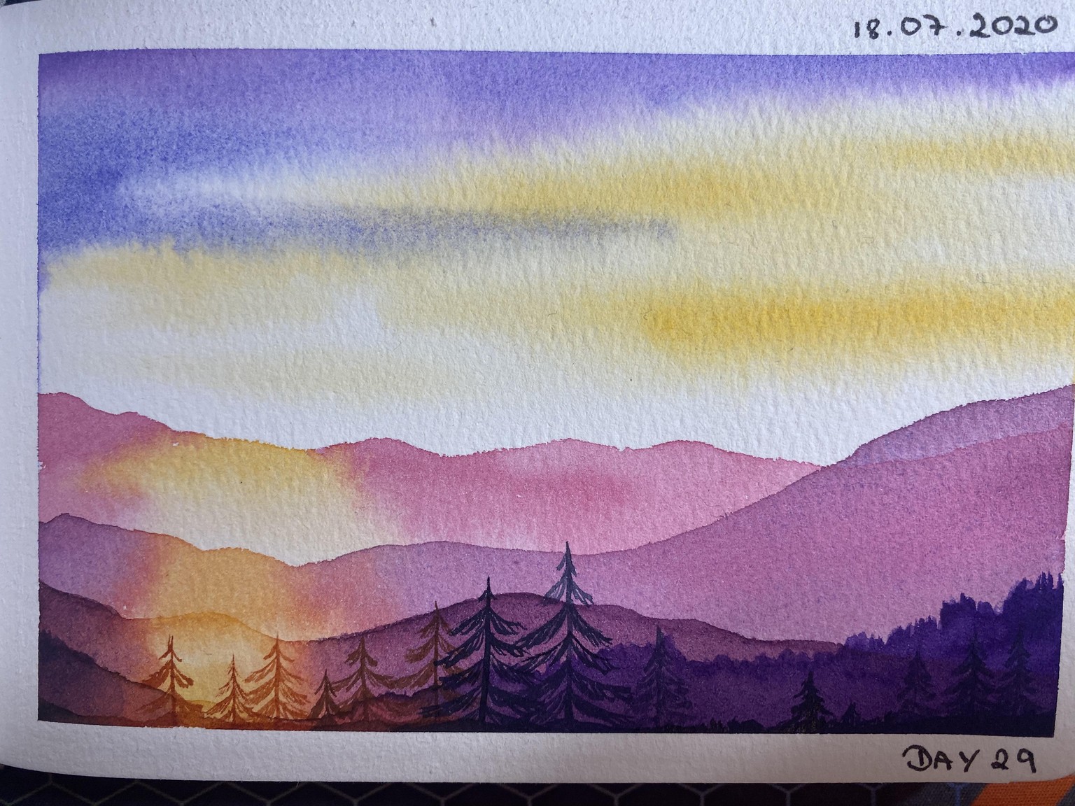 30 Day Watercolour Challenge - image 2 - student project