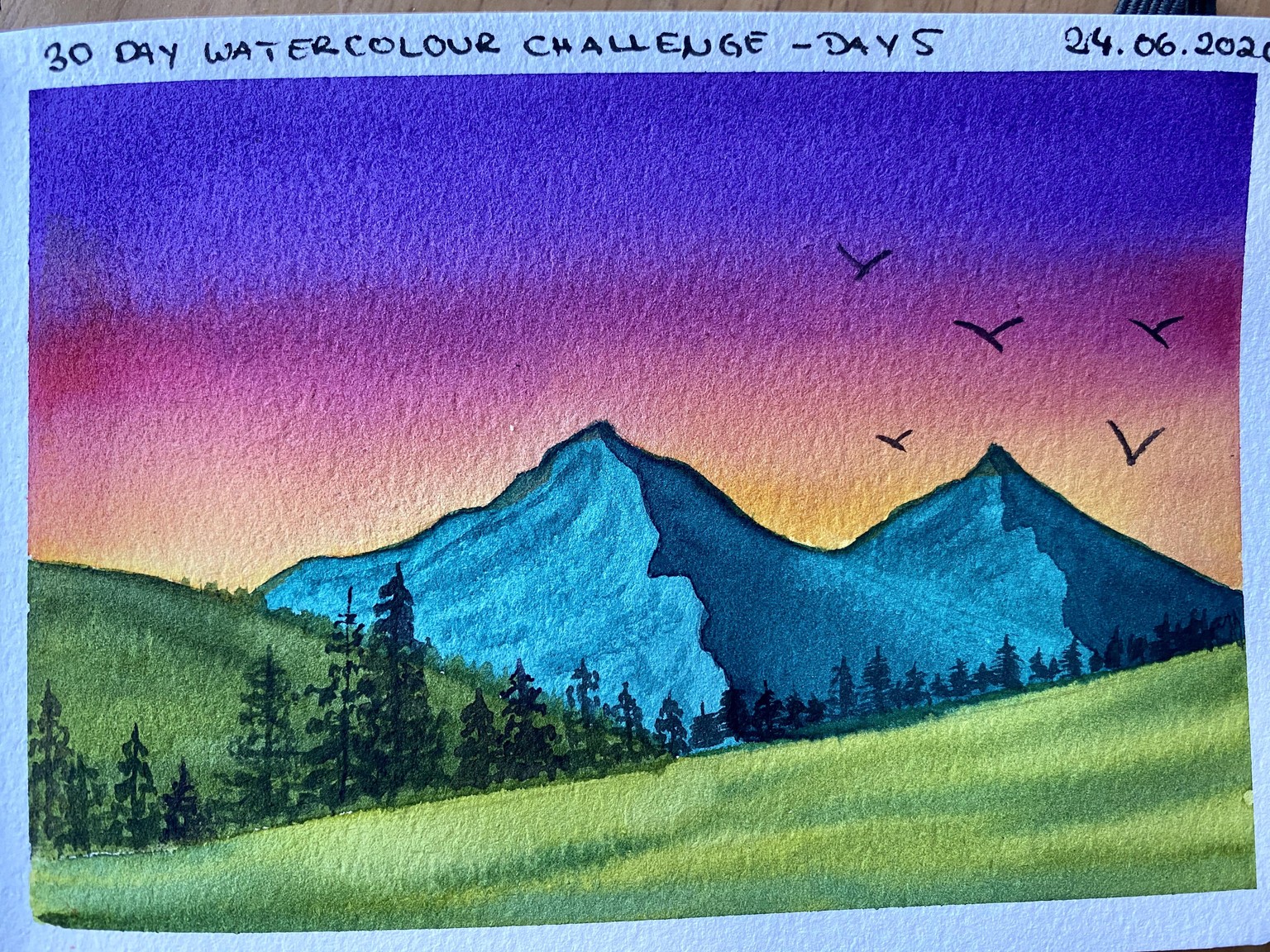 30 Day Watercolour Challenge - image 28 - student project