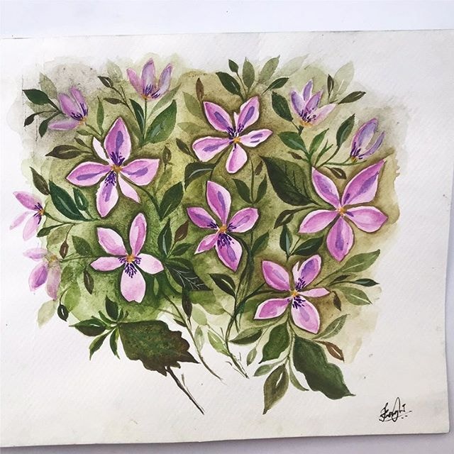 viola in watercolours - image 1 - student project
