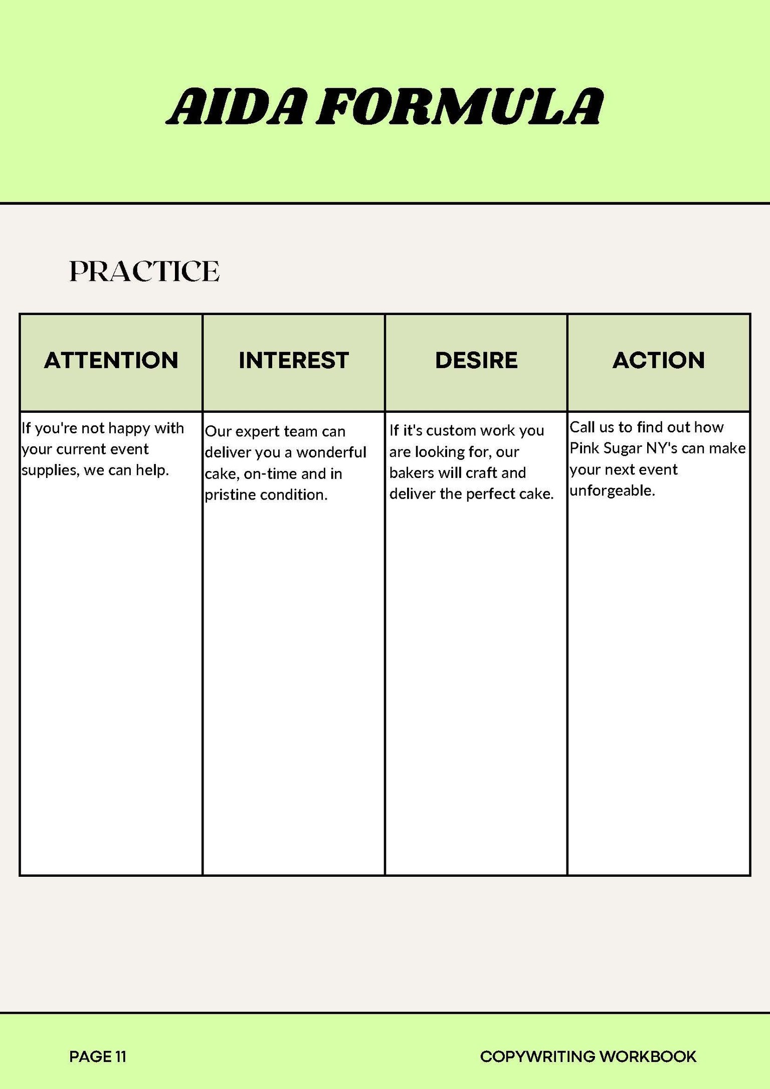 Copywriting for Beginners Assignments - image 5 - student project