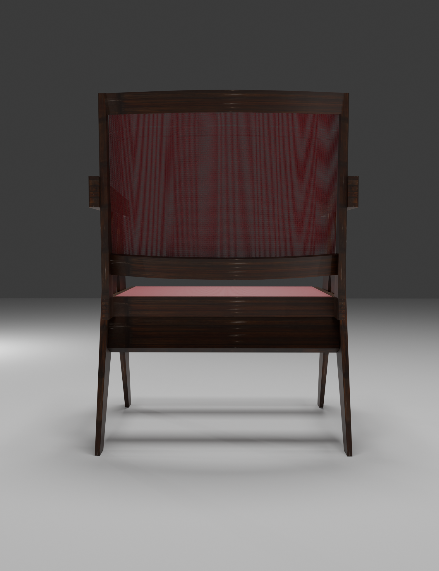Red wooden chair - image 3 - student project