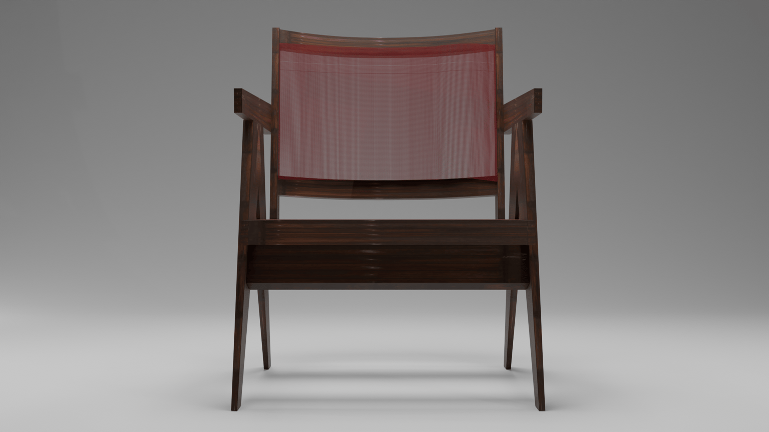 Red wooden chair - image 2 - student project