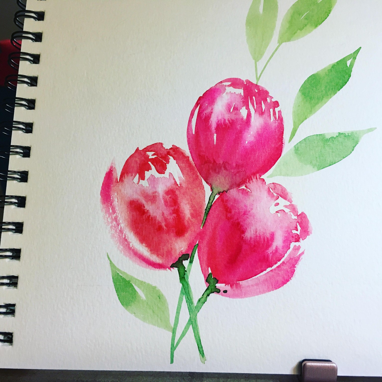 Loose Watercolor Florals - image 1 - student project