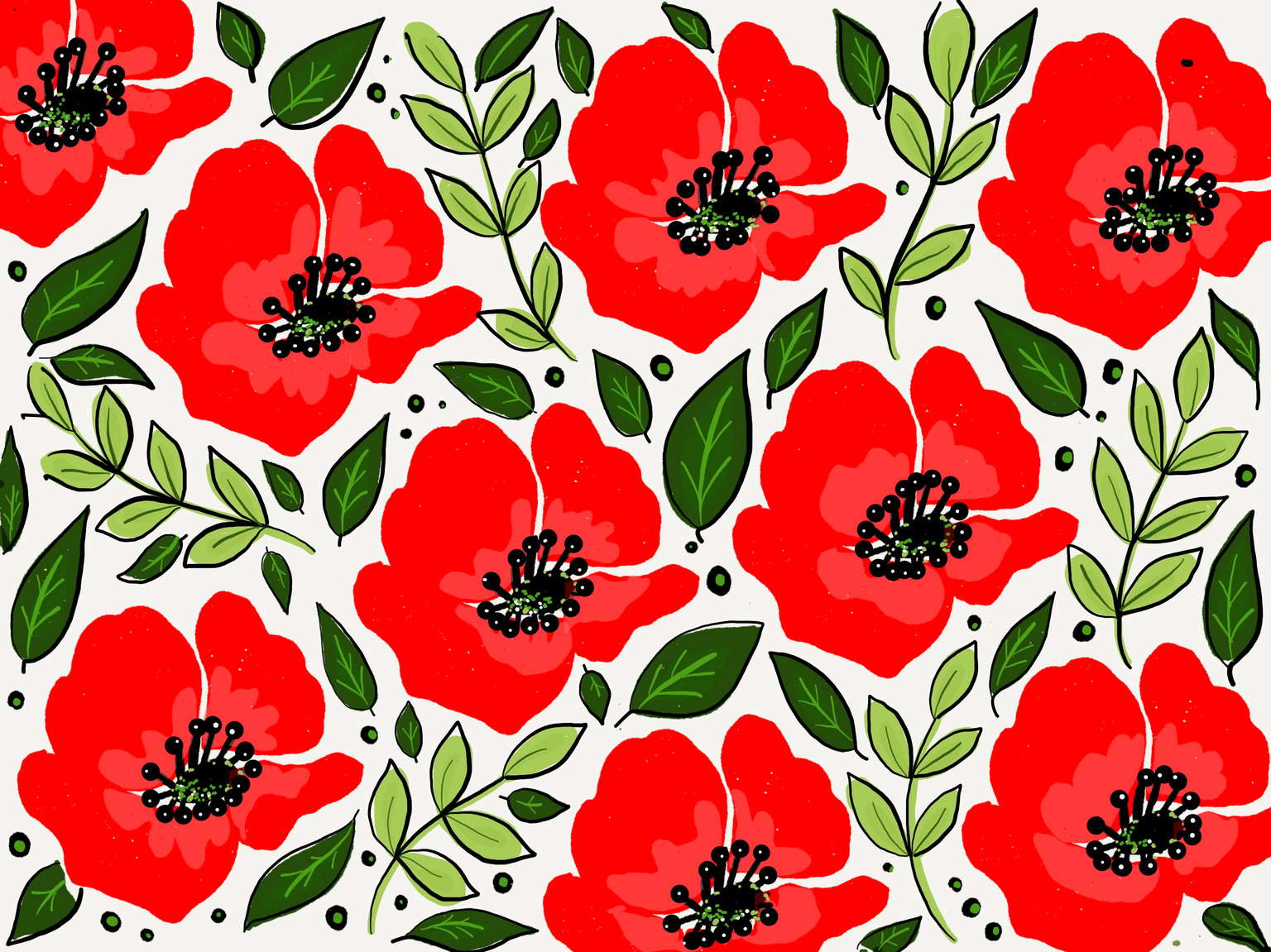 Colorful Florals Using Paper 53 - image 1 - student project