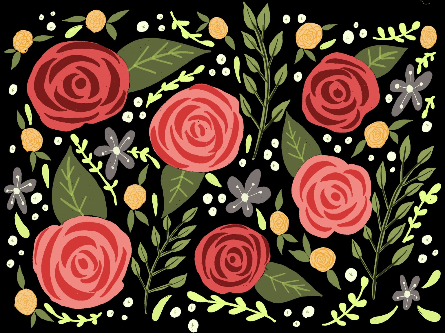 Colorful Florals Using Paper 53 - image 3 - student project
