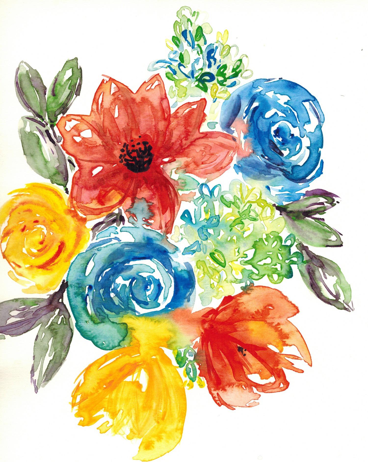 Dropped Watercolor Painting - image 1 - student project