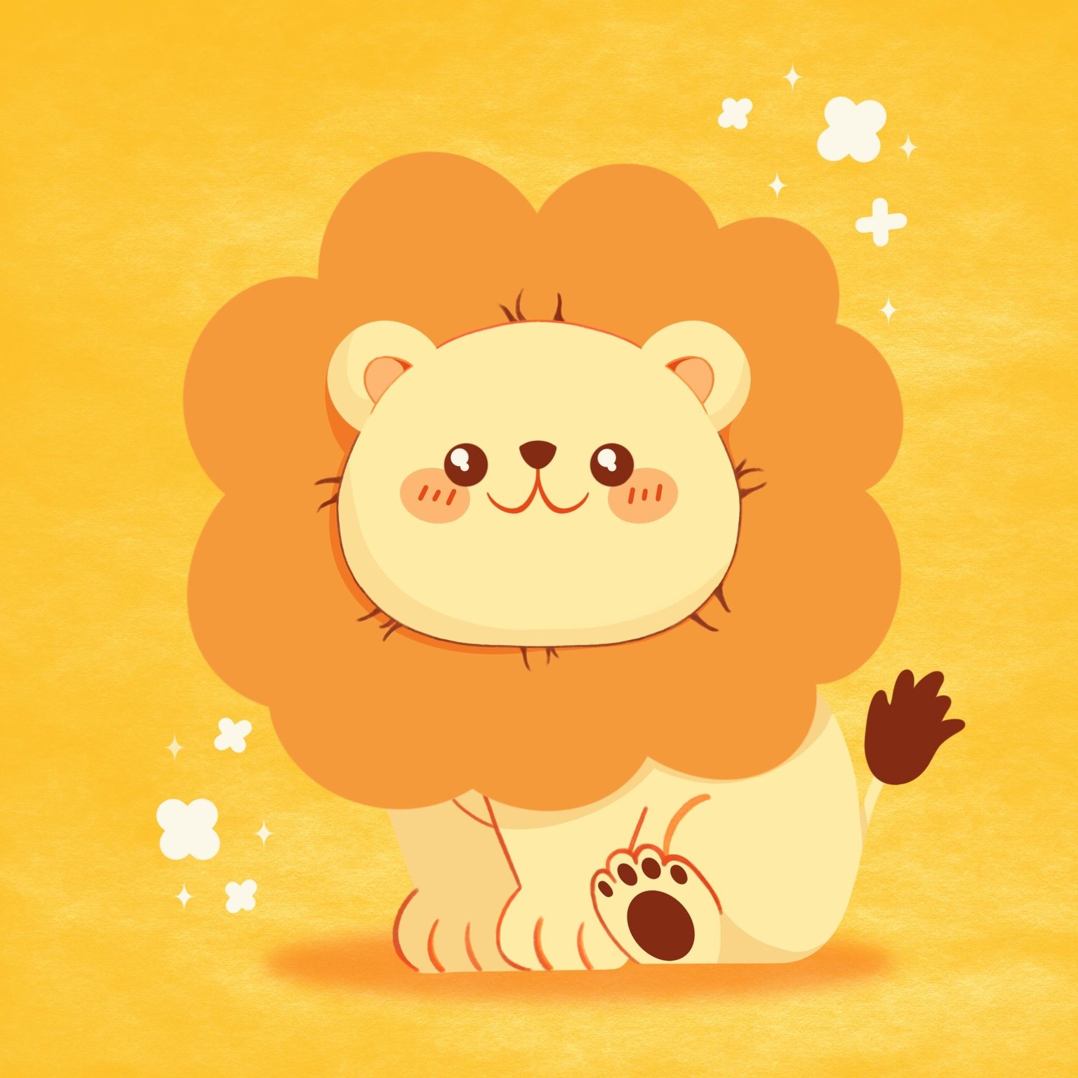 Cute Lion Illustration - image 1 - student project