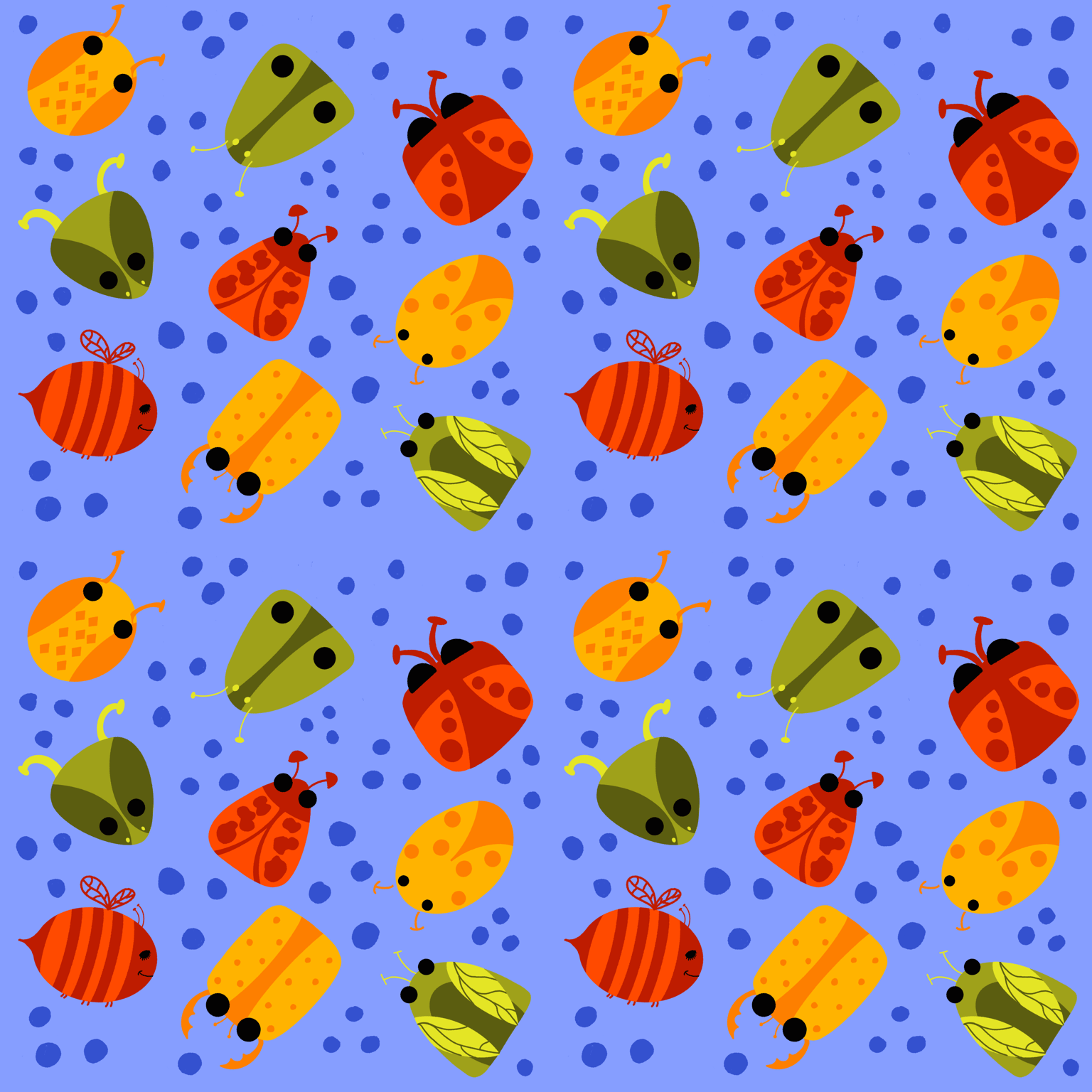 Fun simple repeat pattern illustrations - image 6 - student project
