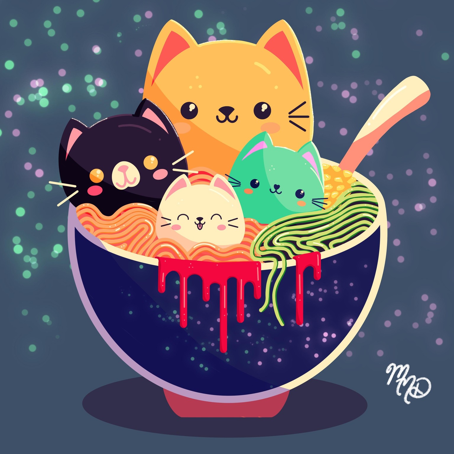 Animal Noodle Soup Illustrations - image 1 - student project