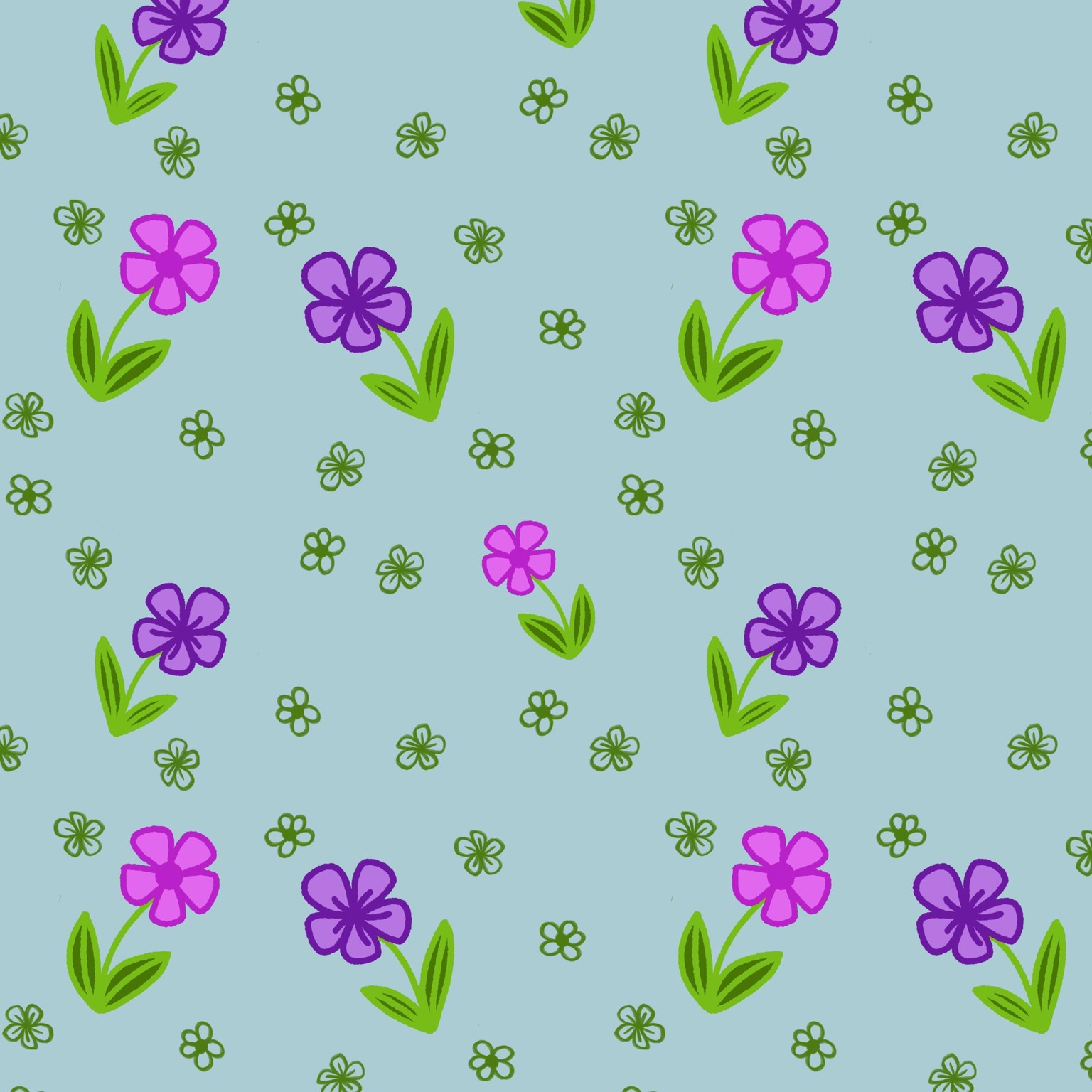 Fun simple repeat pattern illustrations - image 2 - student project