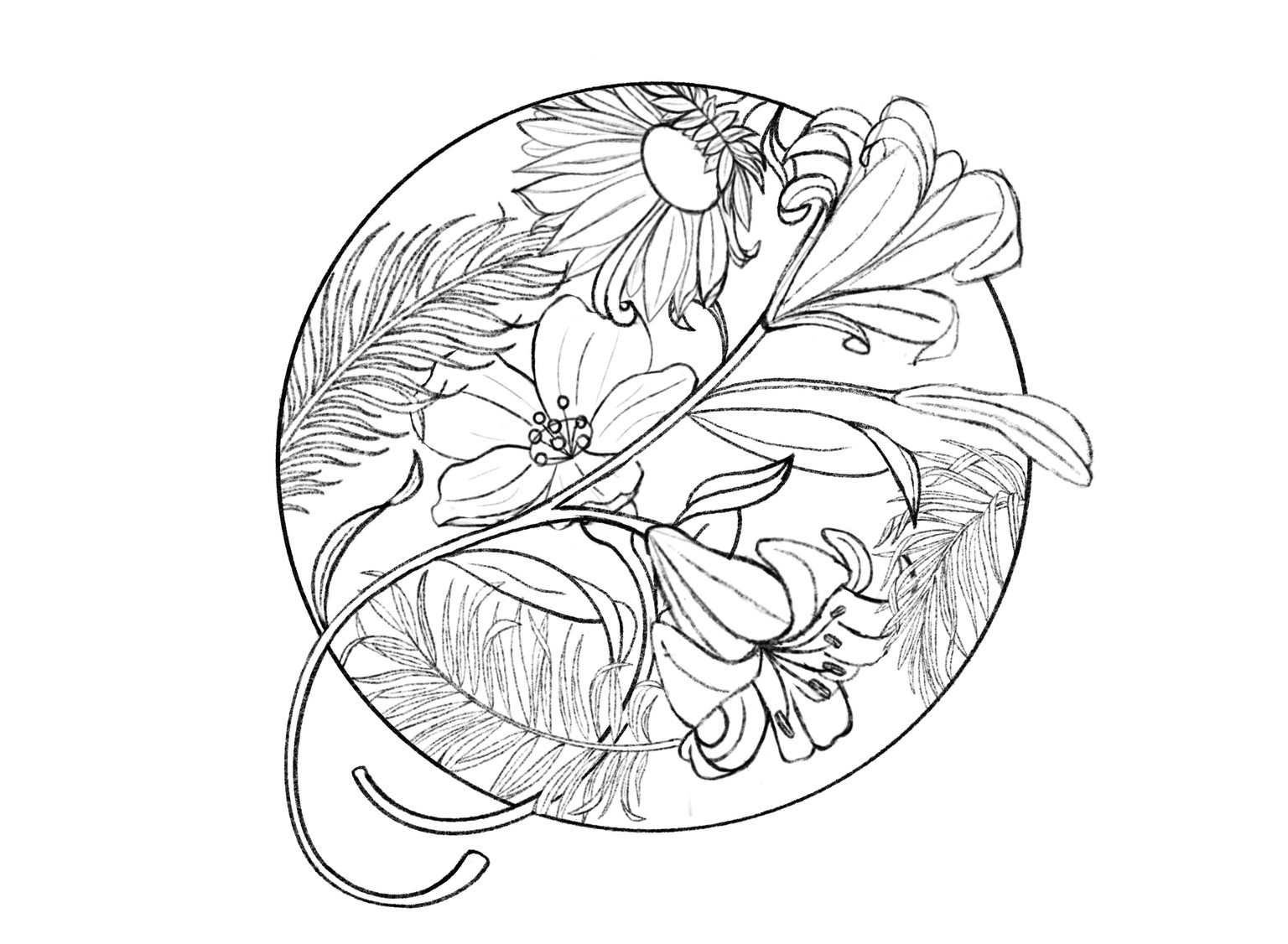 Floral Lettering Illustration - image 1 - student project