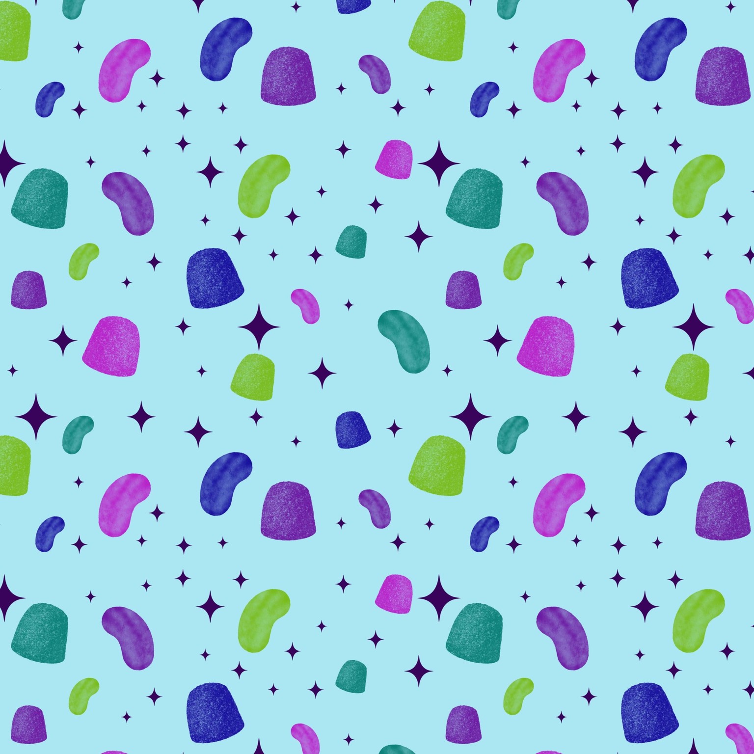 Fun simple repeat pattern illustrations - image 3 - student project
