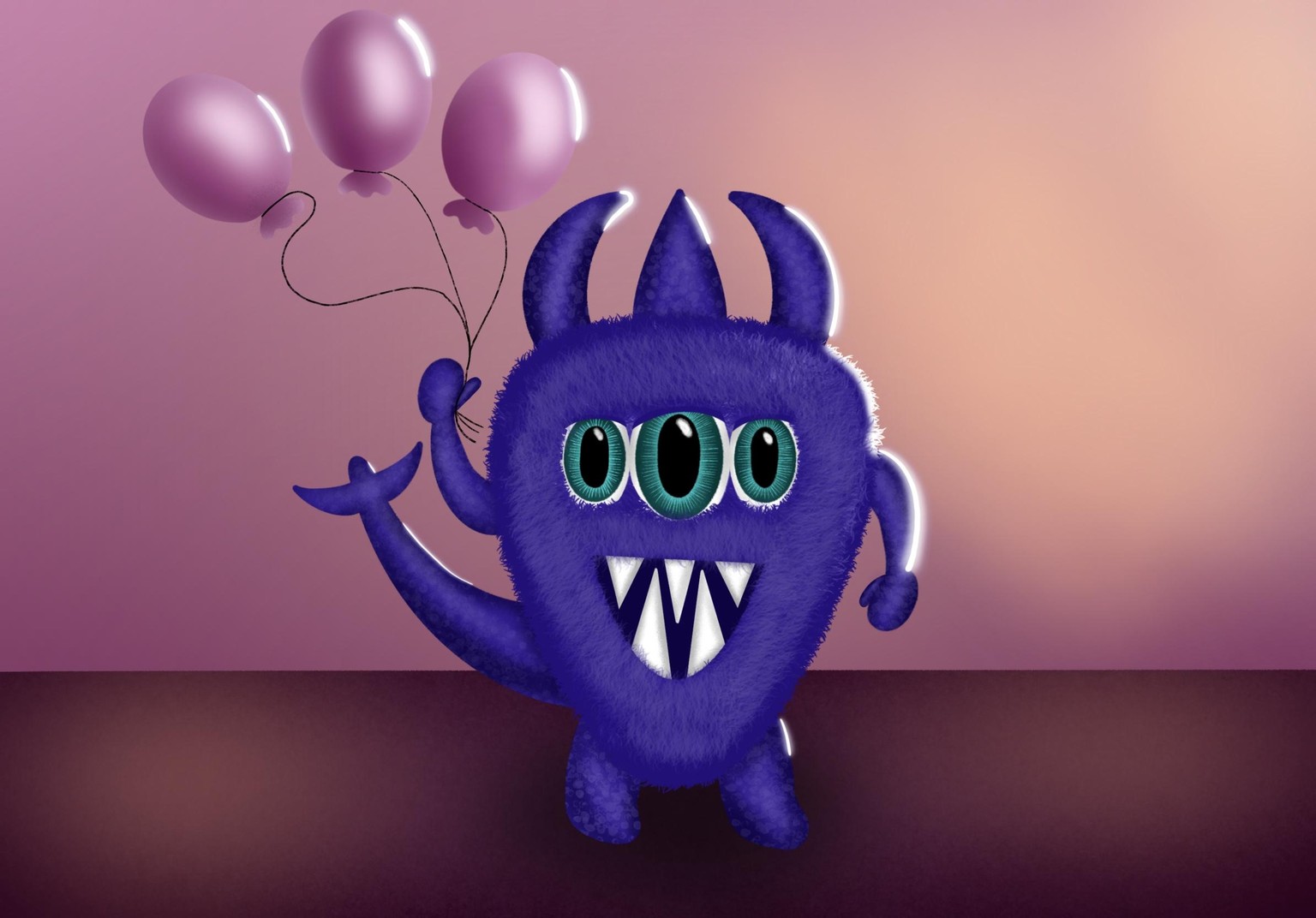 Cute Monster Illustrations - image 5 - student project