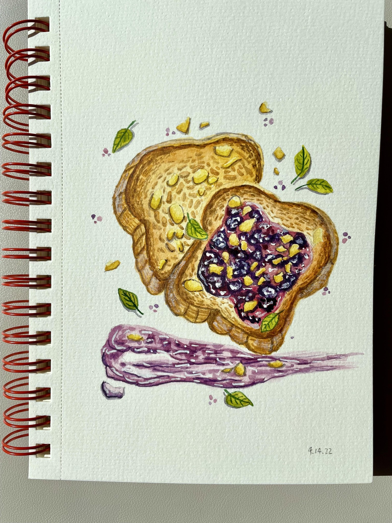 Watercolor Toasts - image 1 - student project
