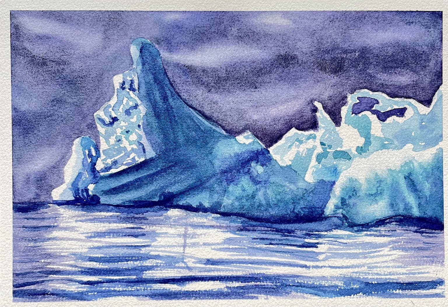Watercolor iceberg 6.26.23 - image 1 - student project