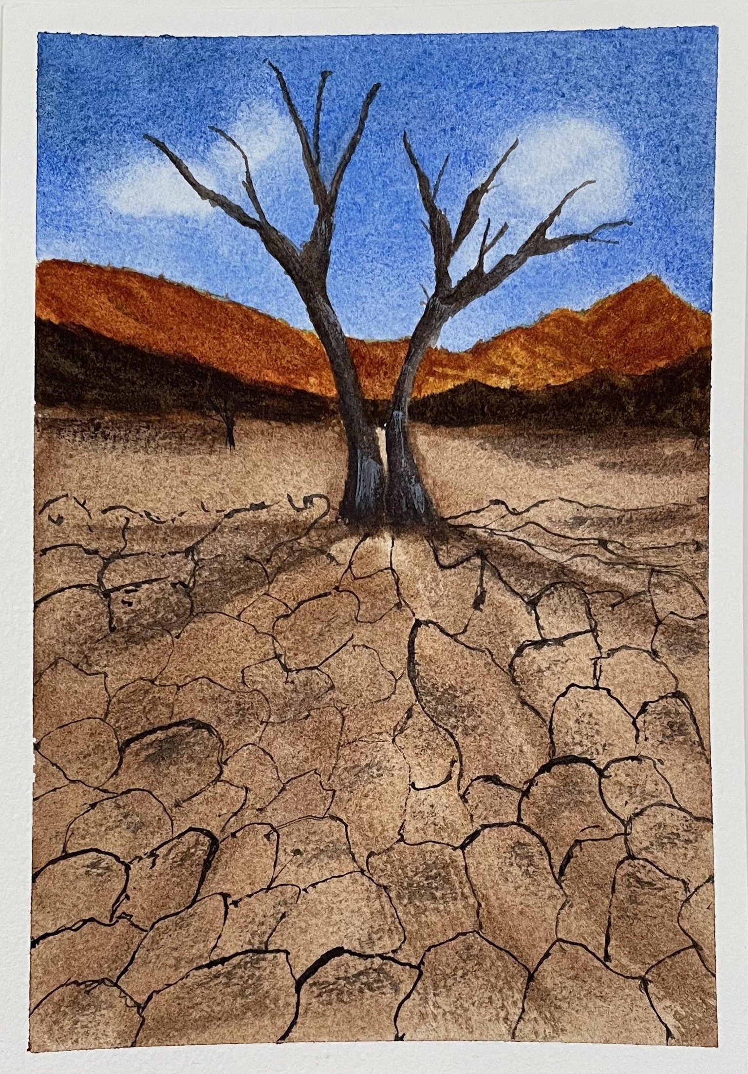 Watercolor desert 11. 2023 - image 1 - student project