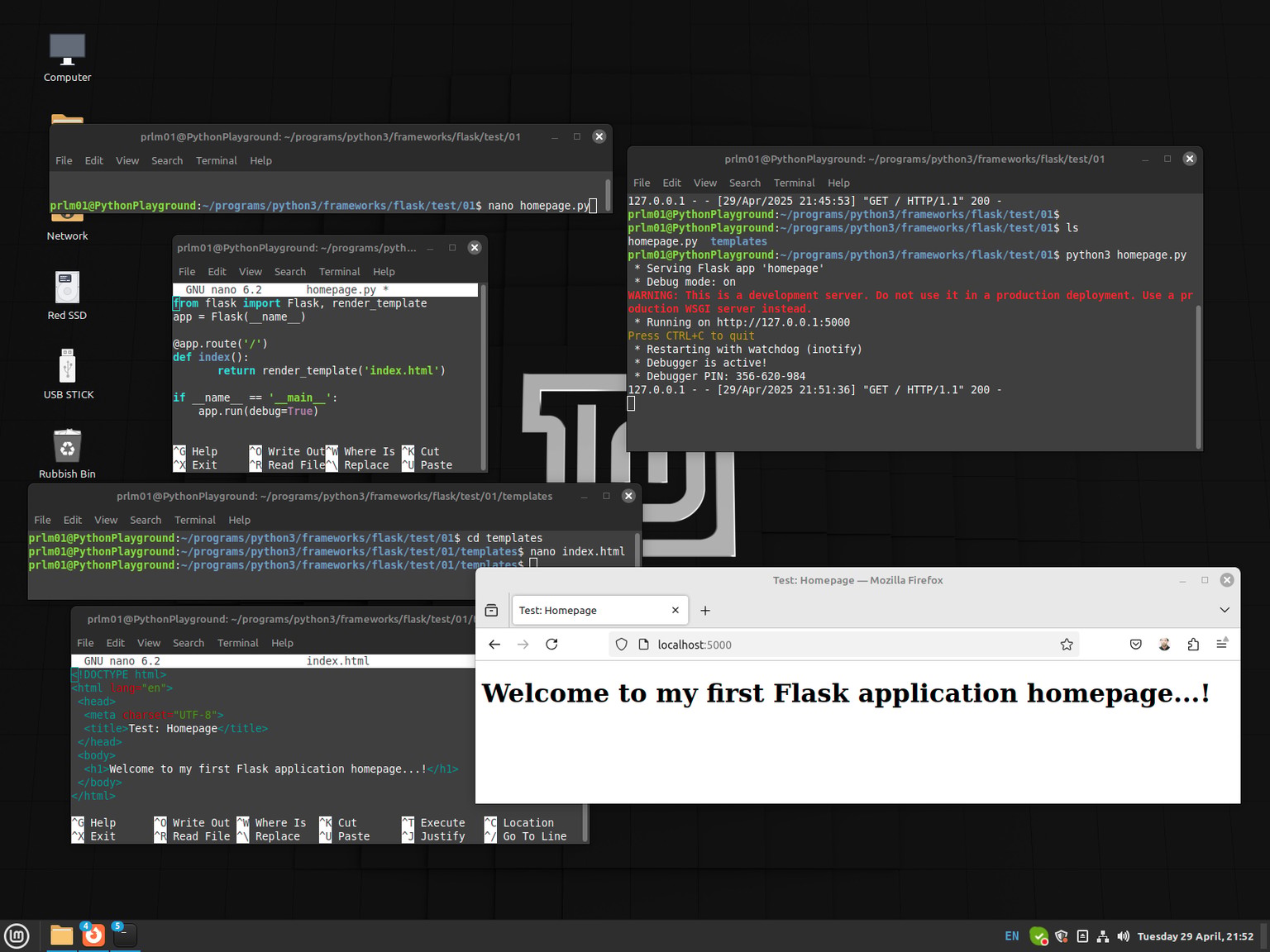Programming using Python Flask - image 5 - student project