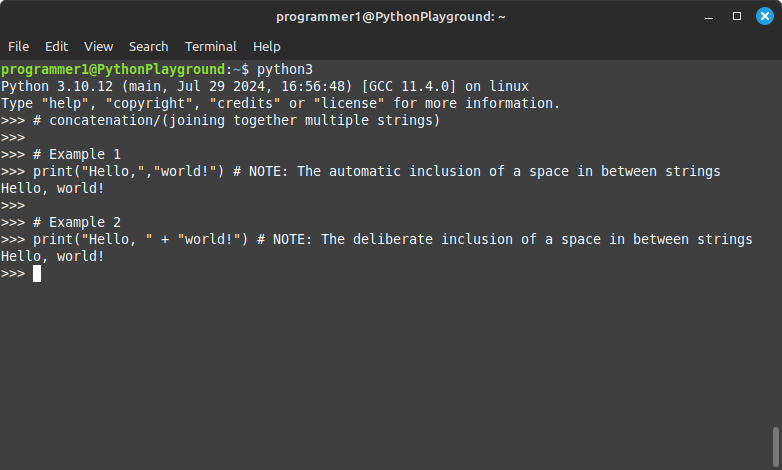 Beginners Programming: Python3 - Project 01 - image 10 - student project