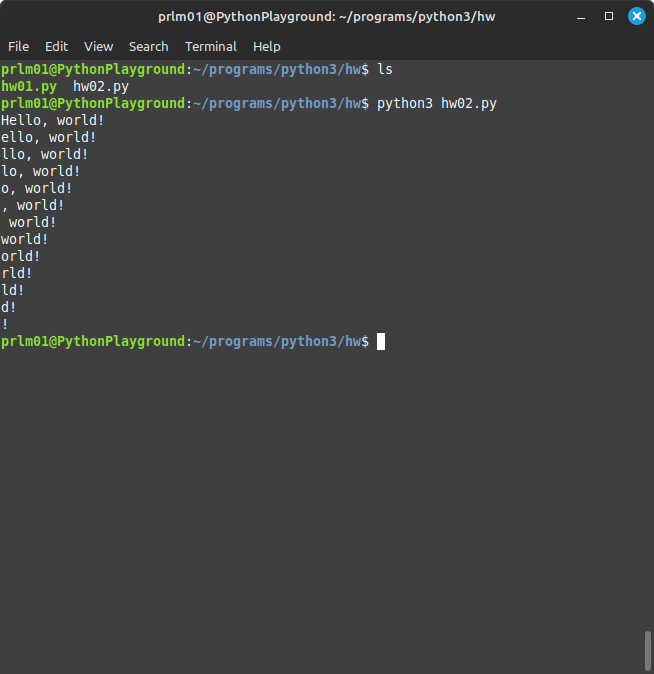 Beginners Programming: Python3 - Project 01 - image 13 - student project