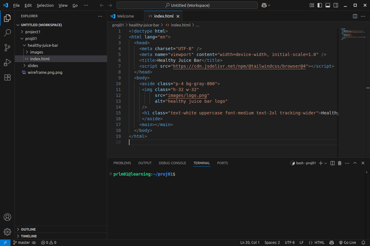 Tailwind CSS/Project 01 - image 1 - student project